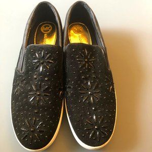 MK Michael Kors Embellished Suede slip on